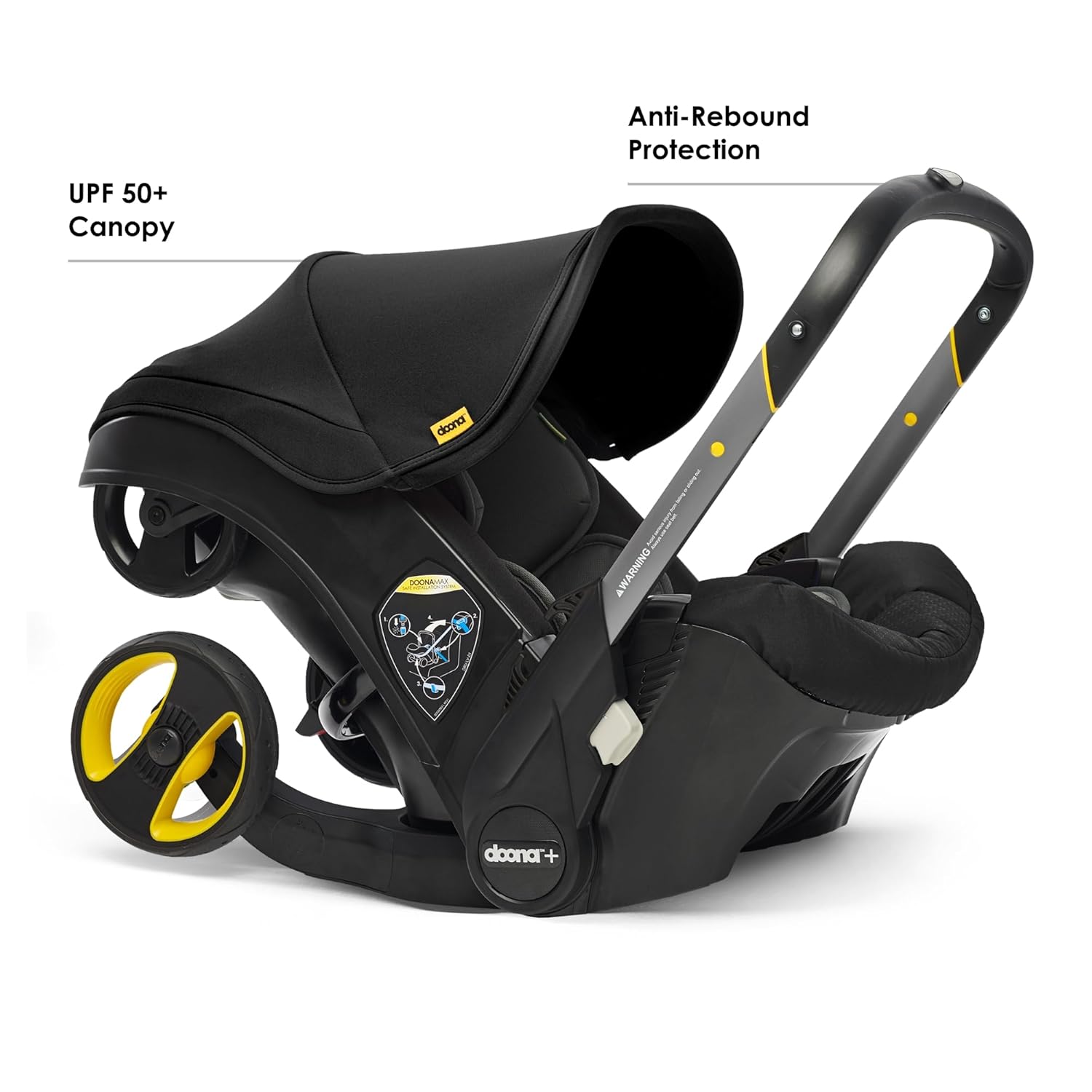 2-in-1 Baby Stroller with Infant Mode: One-Hand Fold, Convertible from Newborn to Toddler Stroller, Featuring a Reversible Seat and Large UPF 50+ Canopy.