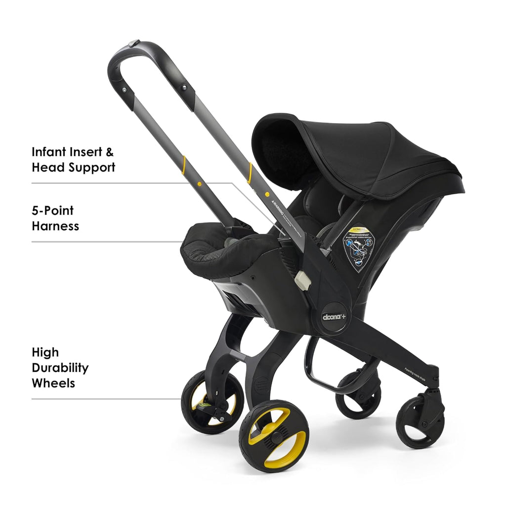 2-in-1 Baby Stroller with Infant Mode: One-Hand Fold, Convertible from Newborn to Toddler Stroller, Featuring a Reversible Seat and Large UPF 50+ Canopy.