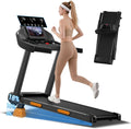 16% Incline Treadmills for Home Small with 3 LED Displays, 3.0HP Foldable Walking Pad Treadmill Up to 400LBS Capacity, Portable Treadmill 0.6-7.0MPH