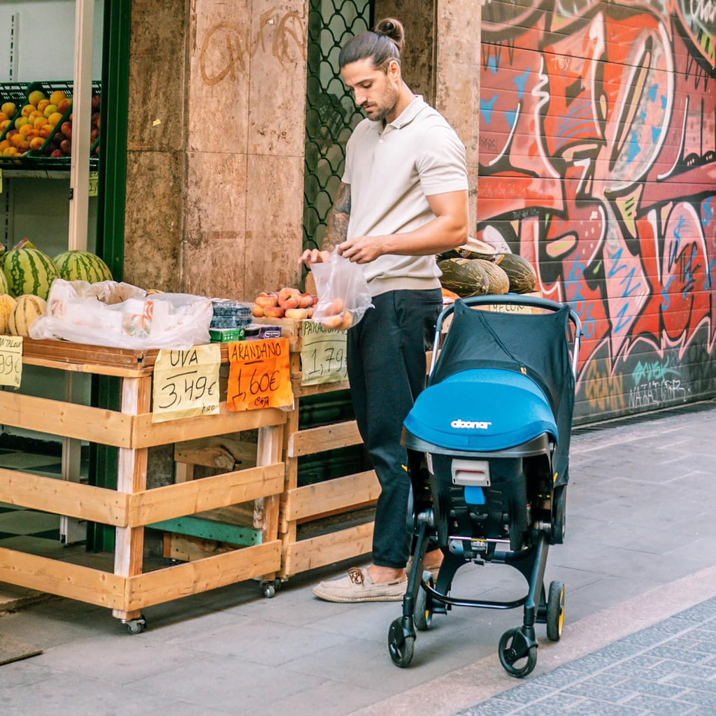2-in-1 Baby Stroller with Infant Mode: One-Hand Fold, Convertible from Newborn to Toddler Stroller, Featuring a Reversible Seat and Large UPF 50+ Canopy.