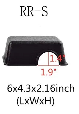Plastic Reptile Hide Box Black Small Snake Habitat Cave