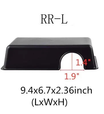 Plastic Reptile Hide Box Black Small Snake Habitat Cave