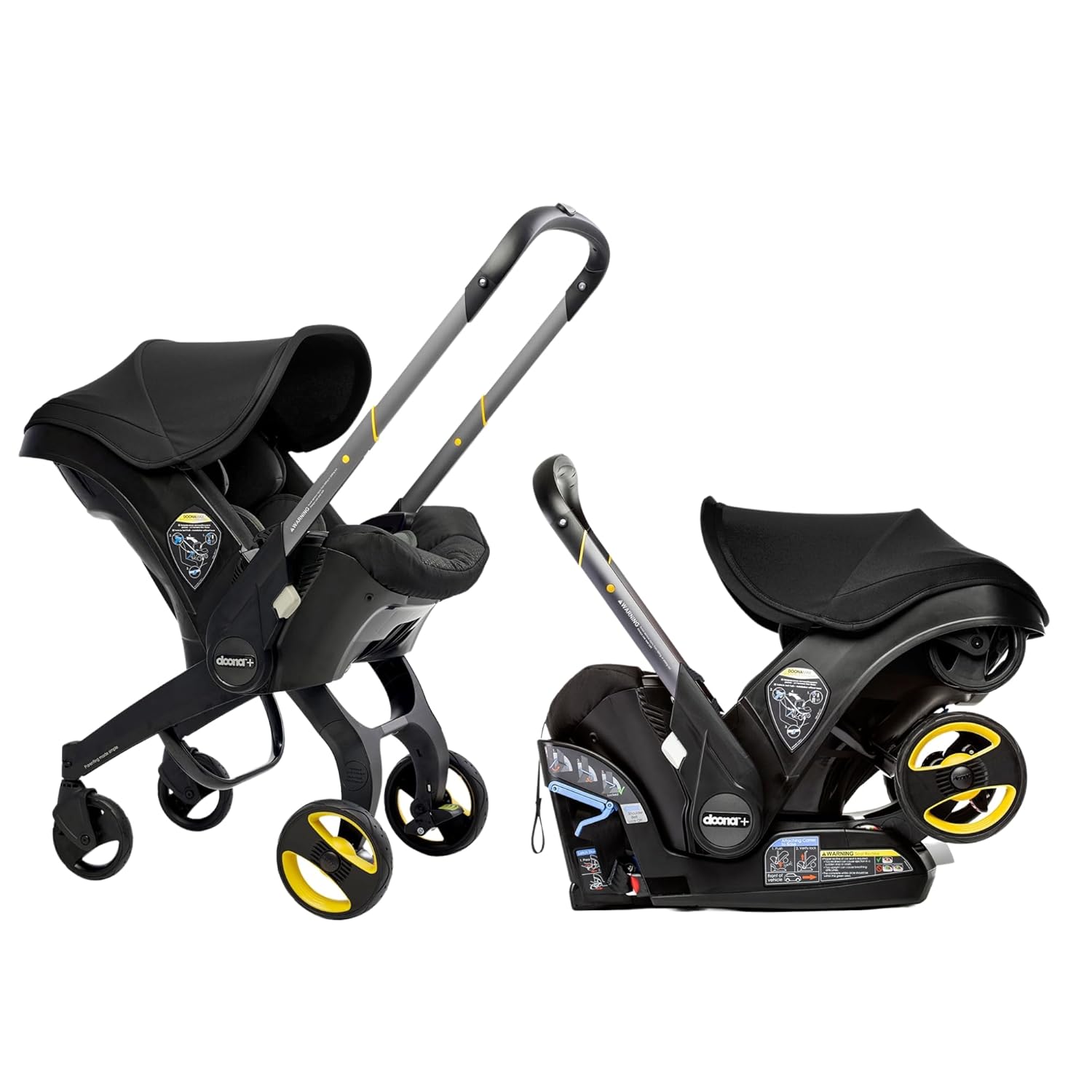 2-in-1 Baby Stroller with Infant Mode: One-Hand Fold, Convertible from Newborn to Toddler Stroller, Featuring a Reversible Seat and Large UPF 50+ Canopy.